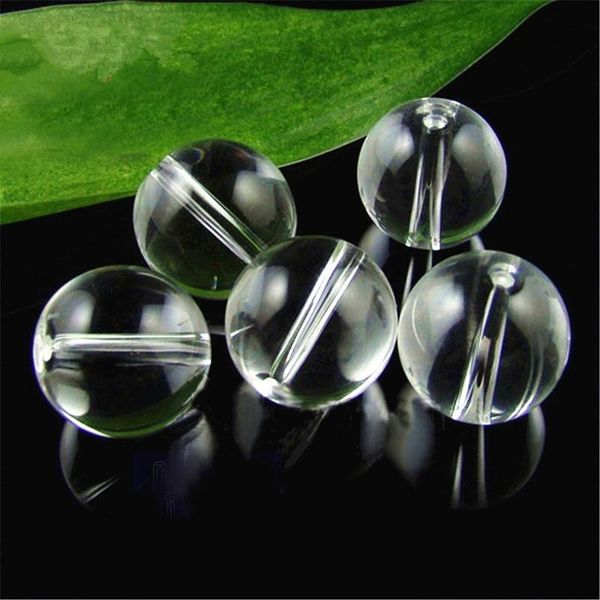 

camal 100pcs 10/12/14mm crystal glass smooth clear loose beads rondelle balls for diy jewelry making bracelet necklace curtain chandelier