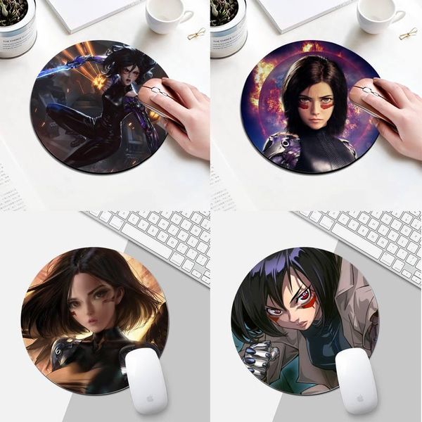 

mouse pads & wrist rests maiyaca alita battle angel natural rubber gaming mousepad desk mat round gamer for pc lappad