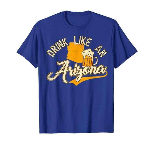 

vintage drink like an arizona beer t-shirt, White;black