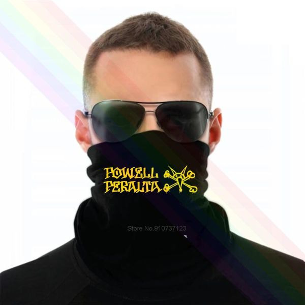 

scarves retro powell peralta logo classic black headband scarf bandana neck warmer unisex, Blue;gray