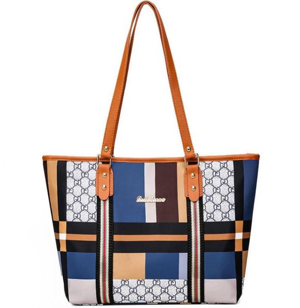 

evening bags 2021 women's bag contrast check oxford casual handbag shoulder simple travel fashion tote