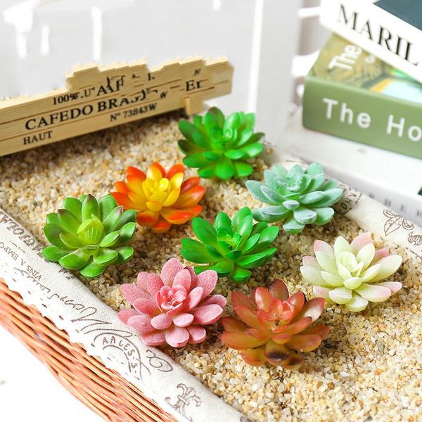 

decorative flowers & wreaths artificial succulents plants home garden decoration accessories bonsai plant plante artificielle wall flower ar