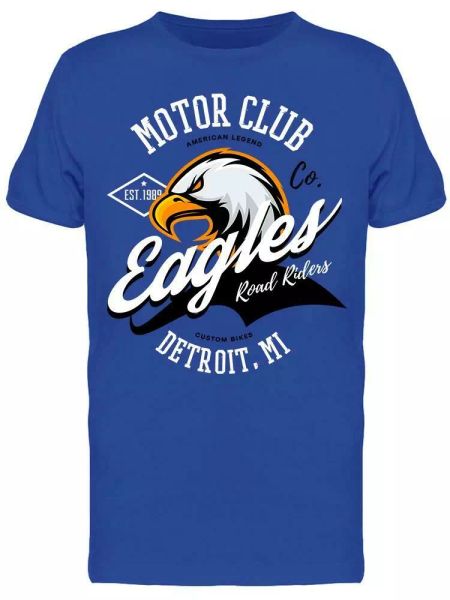 

motor club eagles tee men's -image by shutterstock, White;black