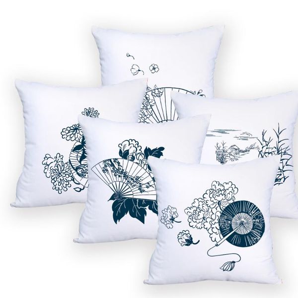 

geometric cushion case pillow cover outdoor fun cushions chinese style vintage sofa hand painted cushion/decorative
