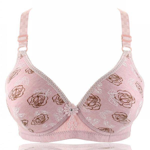 

bras big size women underwear wire burgundy b c cup for breast ladies cotton thin lingerie, Red;black