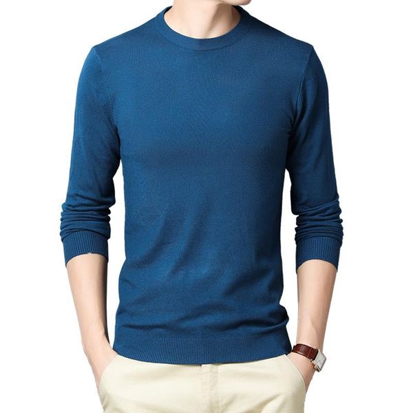 

men's sweaters casual sweater o-neck threaded slim fit knittwear 2021 autumn mens pullovers male brand solid color clothes, White;black
