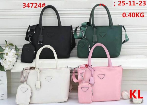 

fashion 2pcs/set designer composite crossbody bag designer waterproof shoulder bag classic re-edition 2005 nylon tote handbag 0189#