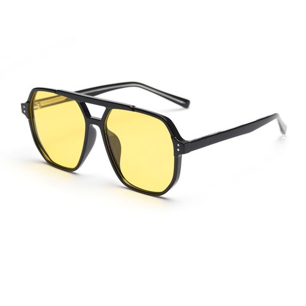 

sunglasses 2022 double beam retro polarized for men oversize frame ladies ocean color tac sun shades glasses, White;black