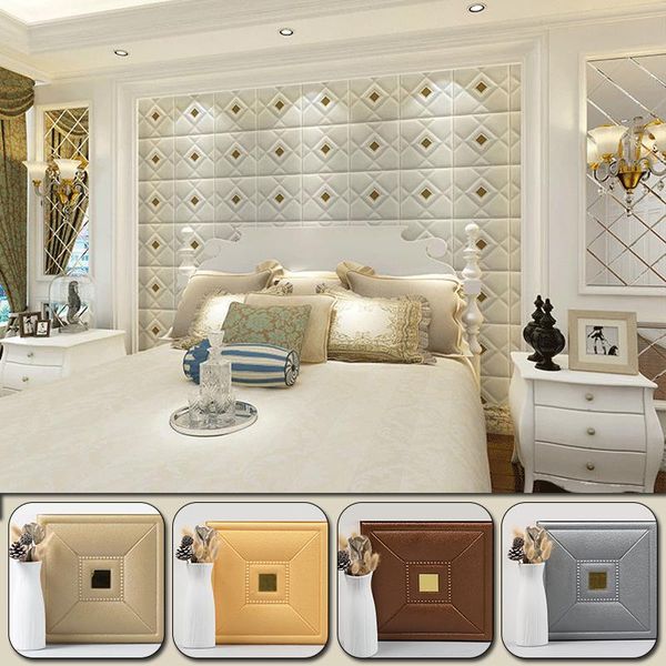 

wallpapers 30*30cm pe foam waterproof self-adhesive decorative 3d wall stickers for home living room background decoration