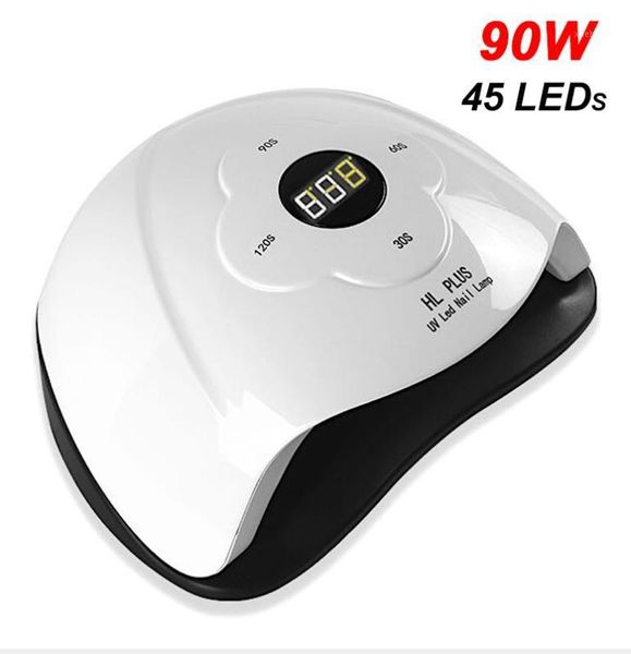 

90w 54 leds nail dryer eu uk us au art automatic hand sensor tools polish machine accessories 20211
