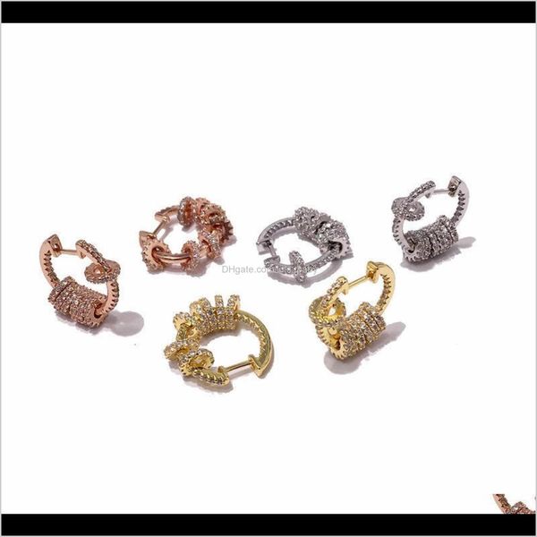 

jewelry drop delivery 2021 fahion stainless steelengraved v letter ball 18k stud earrings rose gold stu jllkia carshop2006 pkbwv, Golden;silver