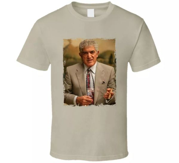 

frank vincent phil sopranos tv show fan t shirt, White;black