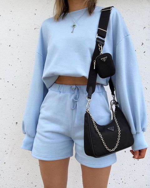 

women's two piece pants clothing cotton pullovers set sweater long sleeve sport casual loose sweatshirt autumn winter tee t-shirt, White