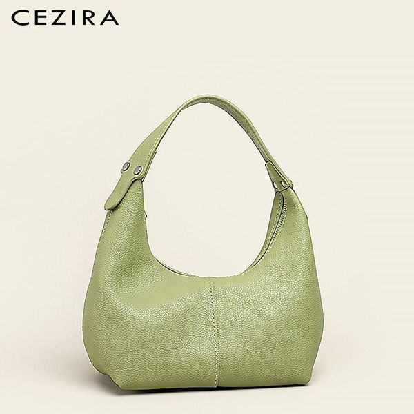

evening bags cezira women soft pu vegan leather hobo shoulder 2021 brand fashion solid color underarm handbags female casual daily purse