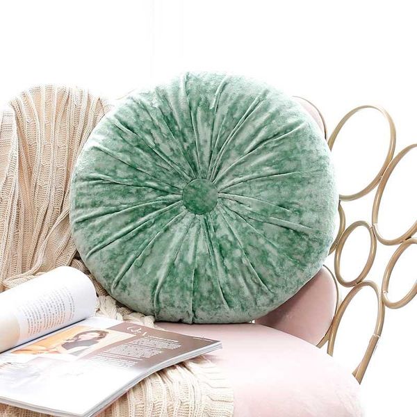 

cushion/decorative pillow european sofa bed velvet fabric pumpkin seat cushion round back or as 40x40cm