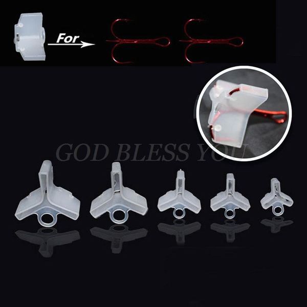 

50pcs durable fishing treble hooks covers case bonnets cap protector set drop