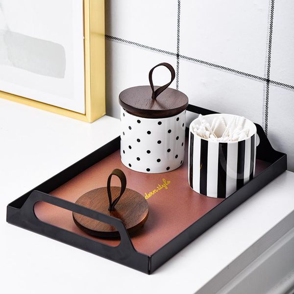 

storage bottles & jars can classic black and white acacia wood cover glass modern simple decoration sugar jar