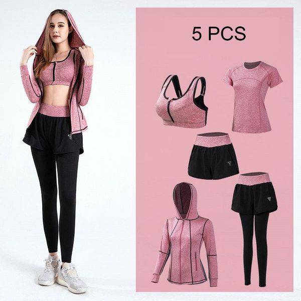 

yoga outfit 2/3/4/5pcs women sports set women's sportswear clothing running gym