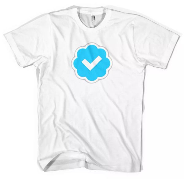 

Verified Instagram Twitter Unisex T-Shirt All Sizes, White;black