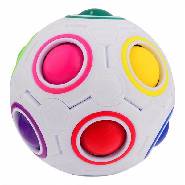 Party Hool Magic Cube Ball AntiStress Rainbow Football Puzzle Montessori Kids Toy для детей Стресс Reverever Fidget Toys