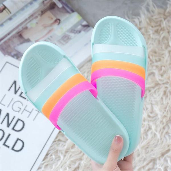 

slippers summer candy-colored women beach ladies outdoor slides home sandals indoor bath non-slip flip flops, Black