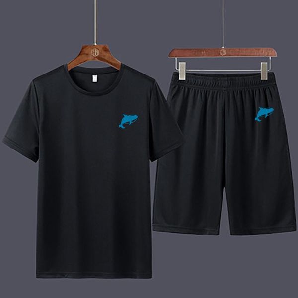 

men's tracksuits bikinis secret 2021 summer leisure sportswear neck men's suit 2-piece t-shirt + shorts fashion running sports beac, Gray