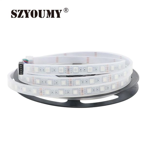 

strips szyoumy 30pcs 5m smd ip67 tube waterproof 300leds dc12v led strip lights flexible lamp swimming pool / bathroom