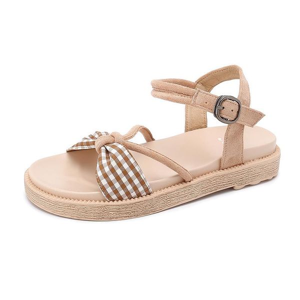 

summer 2021 roman sandals female students fairy wind leisure songcake flat joker beach shoes, Black