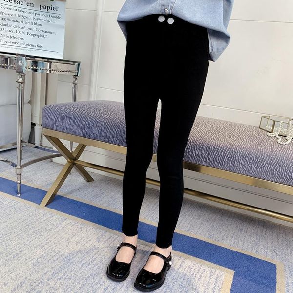 

trousers 3 to 14 years teen kids girls pants children's baby casual clothing spring autumn girl fashion pencil long black, Blue