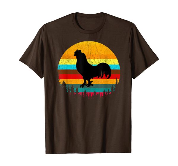 

vintage retro style urban poultry chicken farmer t-shirt, White;black