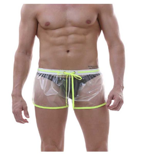

men's swimwear men transparent mens swimming shorts for waterproof swim trunks man beach bathing suit boxers(no briefs)