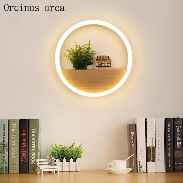 

wall lamp modern minimalist creative led living room bedroom bedside nordic circular personality cartoon