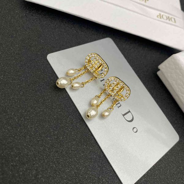 

75% off luxury jewelry earrings diamond red same earrings stud silver needle brass material, Golden
