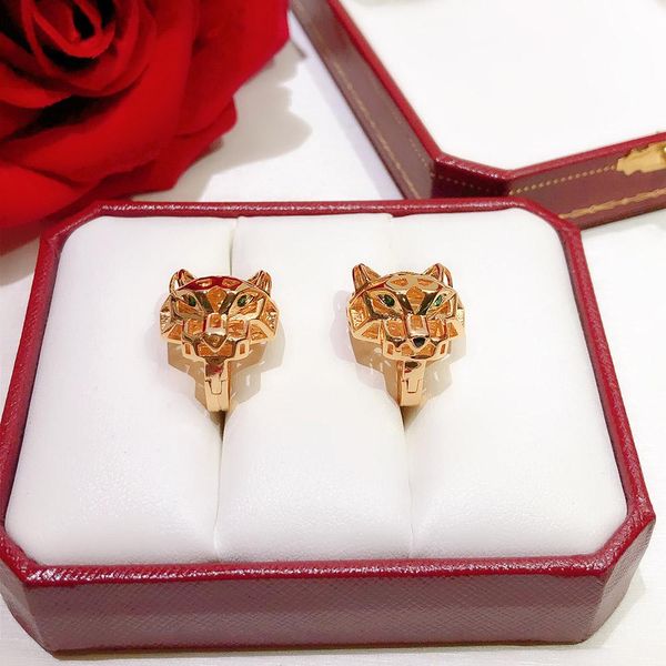 

fashion personality domineering street style hollow leopard earrings neutral party superior quality freight no reason to return ladies, Silver