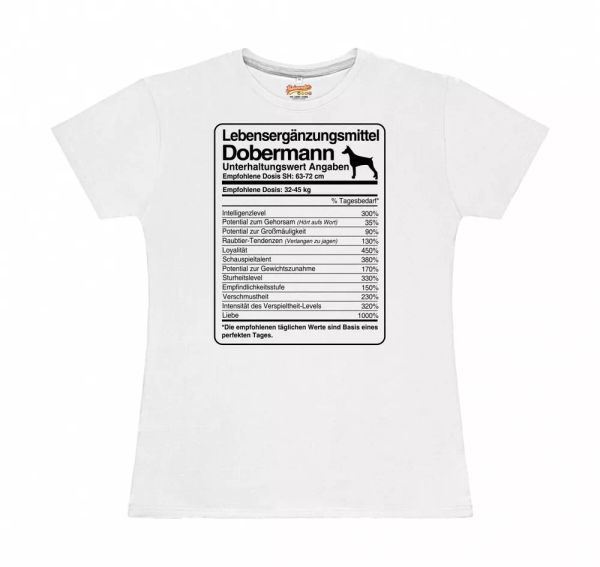 

T-Shirt Womens dose Dobermann Life Supplements by siviwonder, Mainly pictures