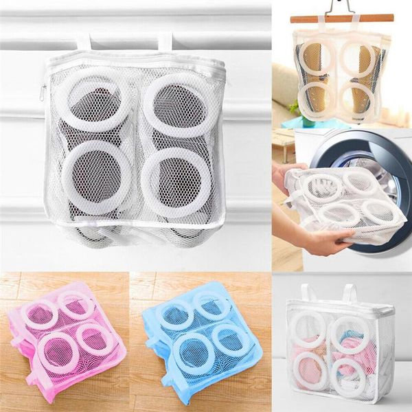 

laundry bags portable washing bag shoes organizer mesh dry holder sports sneaker tennis boots wash net