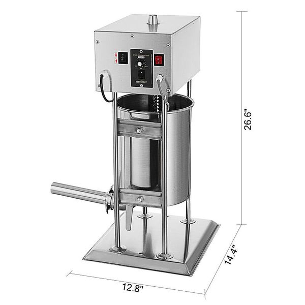 

meat grinders 10l 25lb electric sausage filler stuffer maker vertical commercial grade