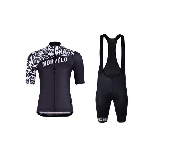 

racing sets laser cut 2021 morvelo m09 men's cycling jersey short sleeve bicycle clothing with bib shorts ropa ciclismo, Black;blue