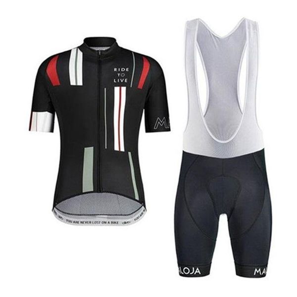 

racing sets maloja nieuwe wielertrui set gazprom fiets kleding pak broek mannen outdoor gel bib korte mouw sportkleding maillot ciclism, Black;blue