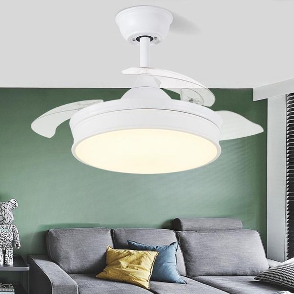 

ceiling fans modern white fan light remote control shade contemporary ventilador de techo indoor lighting ei50sd