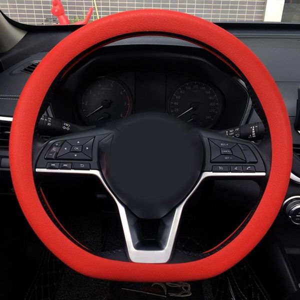 

32cm-40cm universal elastic anti-slip soft silicone car steering wheel case cover shell skidproof auto styling accessories covers