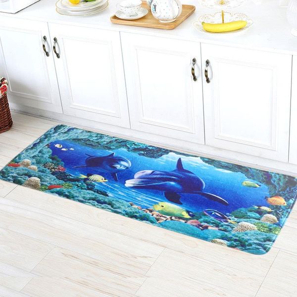 

flannel sponge floor mats long kitchen childrens room bedroom bedside non-slip printed soft non-fading carpet carpets