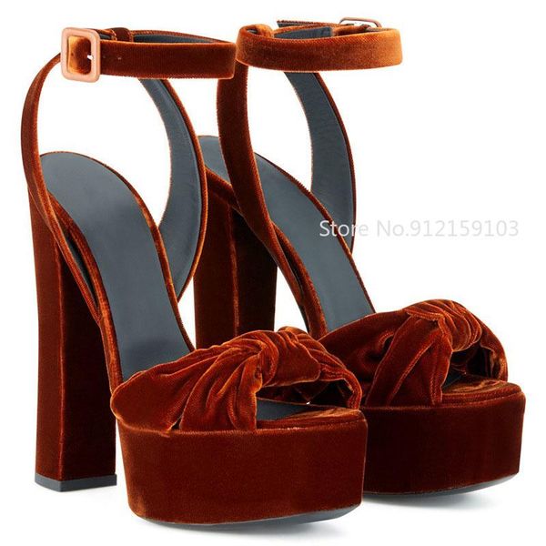 

dress shoes woman fashion wine red velvet bow chunky heels casual sandals ankle strap peep toe high platform gladiator party, Black