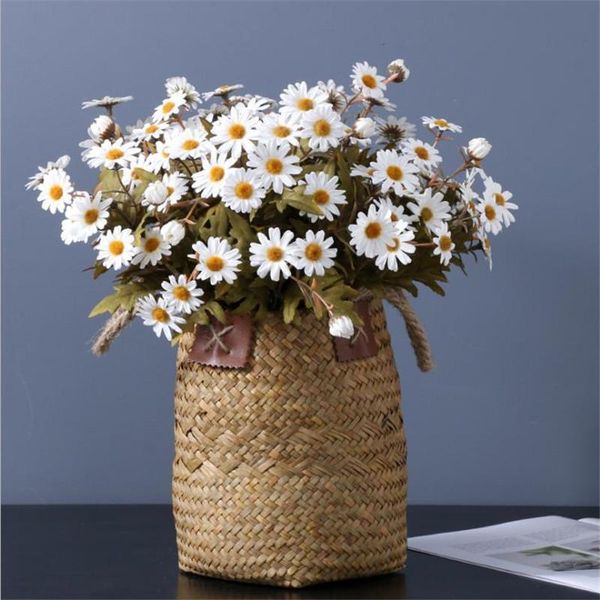 

7pcs fake autumn daisy (9 stems/bunch) 14.17" length simulation chrysanthemum for wedding home decorative artificial flowers & wreaths
