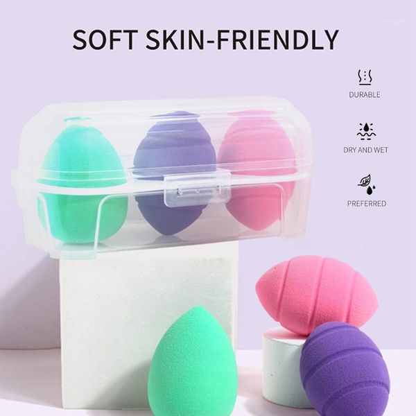 

3pcs makeup foundation sponge cosmetic puff beauty egg blending smooth make up tool1