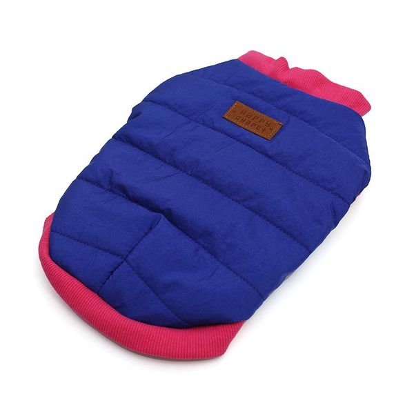 

pet clothes warm vest dog blue cotton apparel