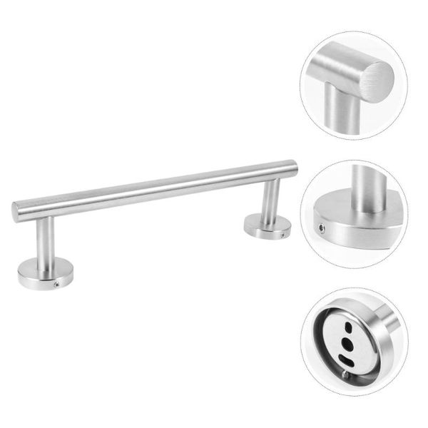 

1pc bathroom stainless steel towel hanger household practical rack bar racks