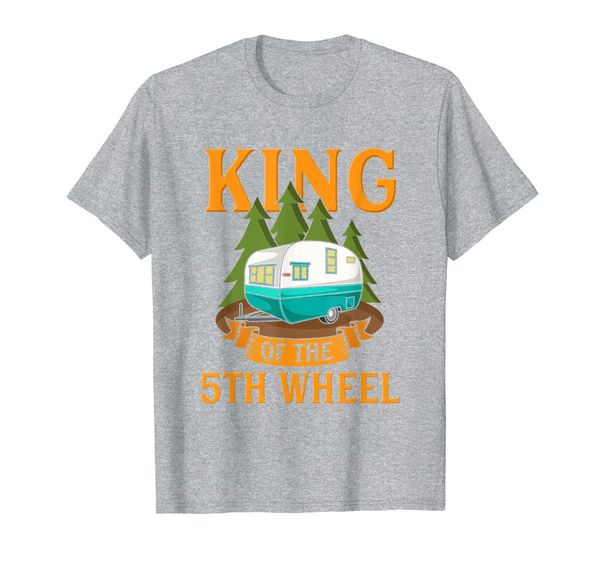 

mens camper trailer rv camping t-shirt, White;black