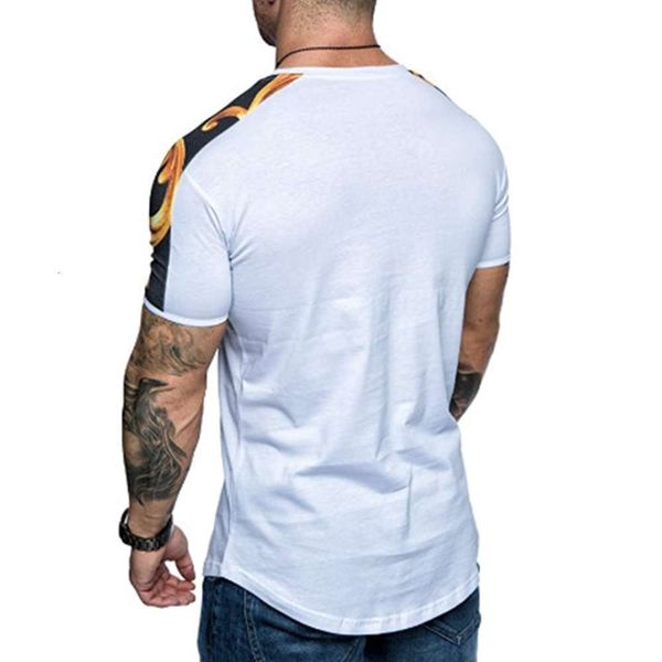 

factory631s arms t-shirt trend 2020 printed men's summer new, White;black