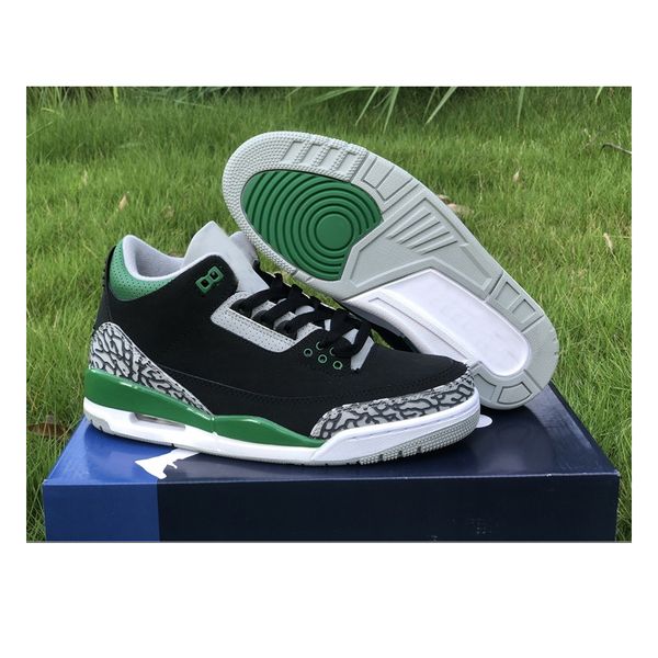 

with box 3 pine green mens basketball shoes suede 3s black cement grey-white womens outdoor trainers sports sneakers with box ct8532-030 us